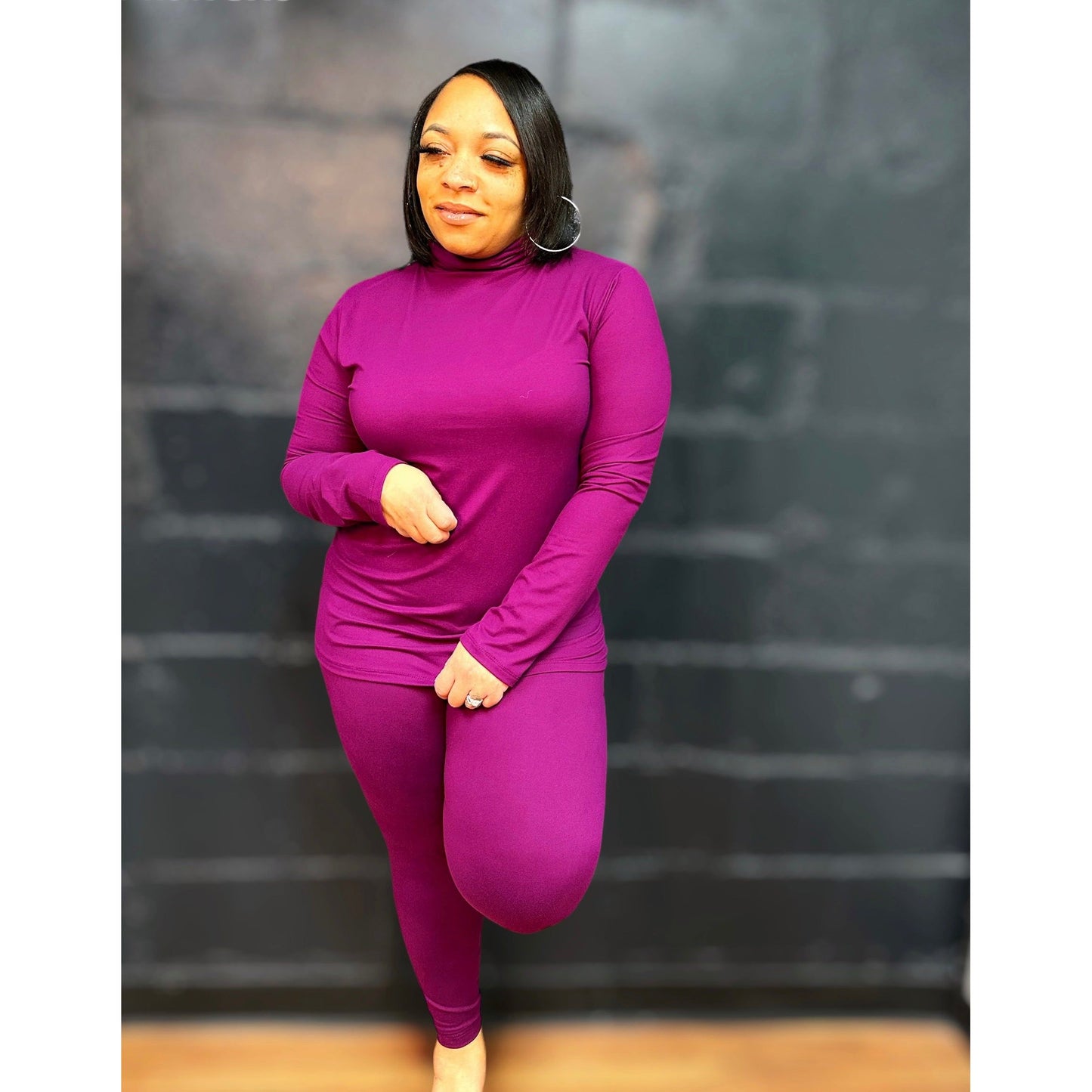 Fall Mock Neck Leggings Set|SM-XL