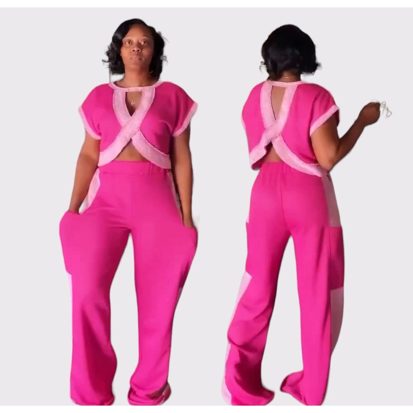 Detail Raspberry Sweat Set