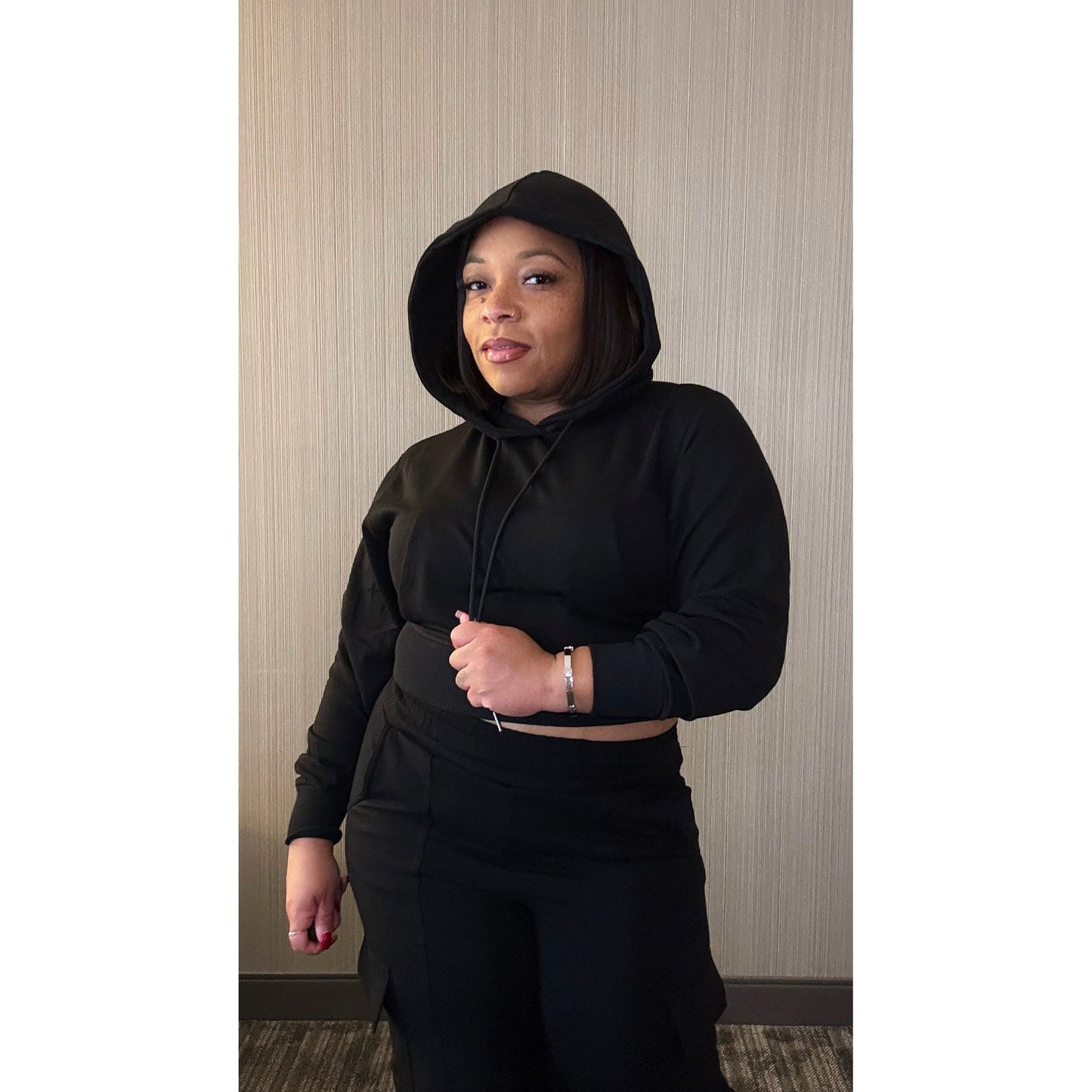 Hoodie Cargo Sweatsuit Set