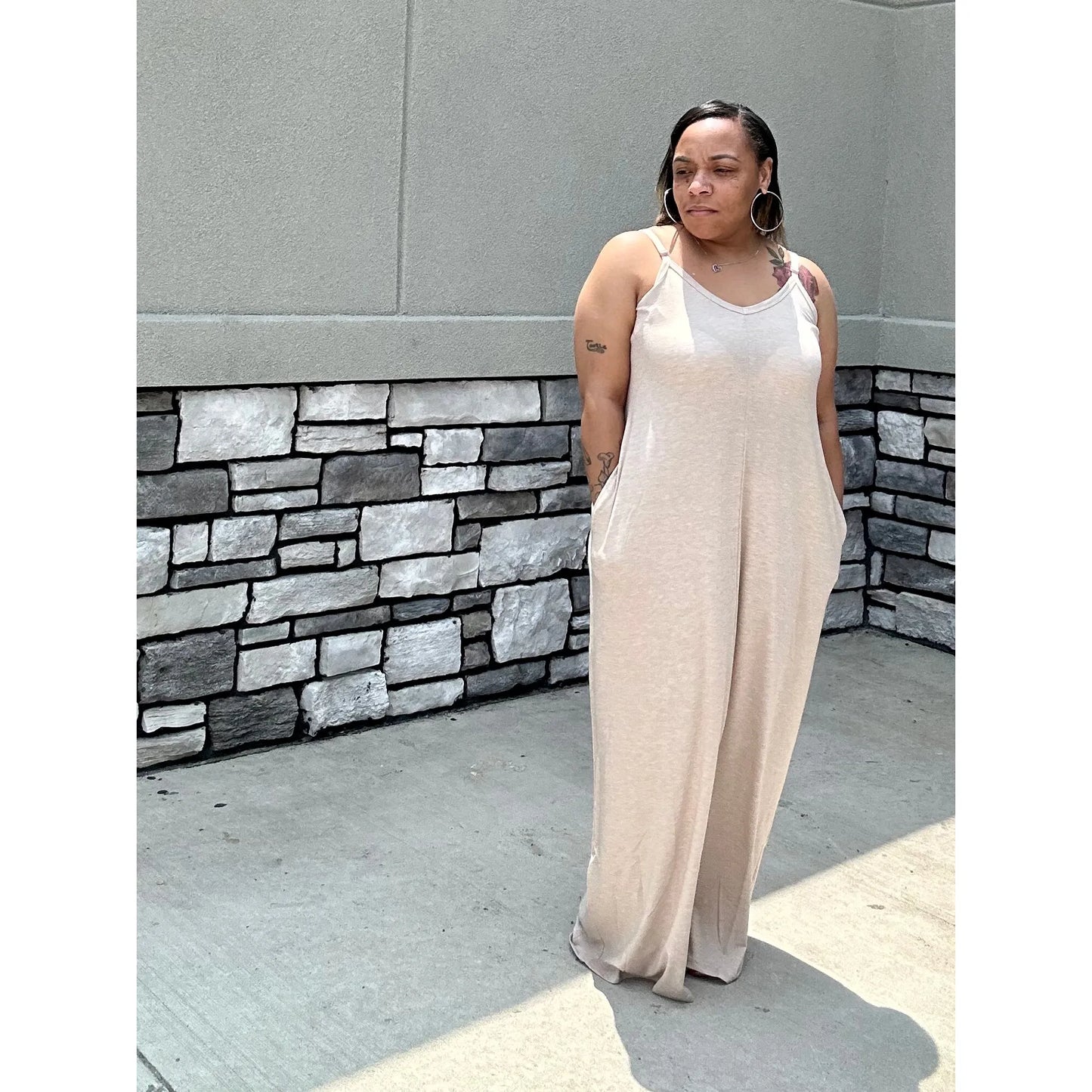 V-Neck Loose Maxi | Curvy