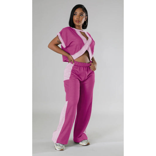 Detail Raspberry Sweat Set