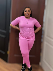 Comfy Legging Set |Pink