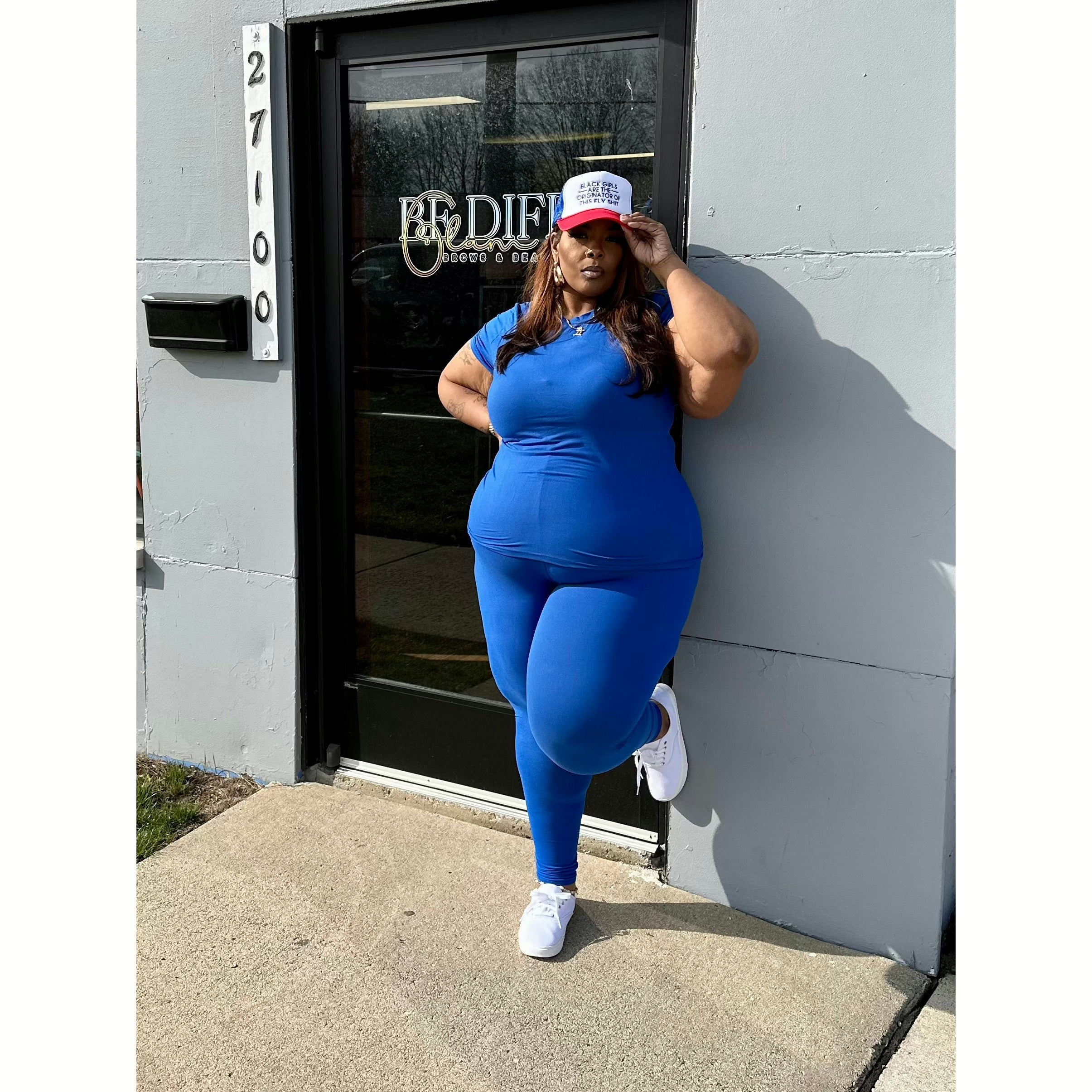 Short Sleeve 2pc Leggings Set (1X-3X)