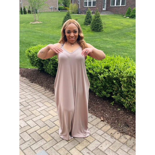 V-Neck Loose Maxi | Curvy